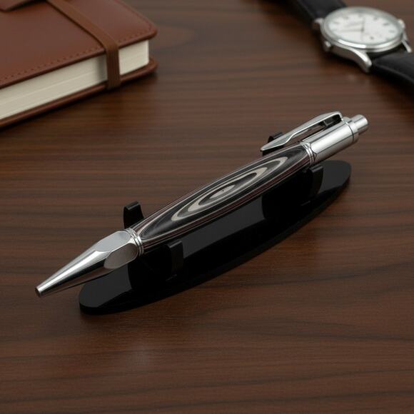 Hand Turned Fordite Click Pen